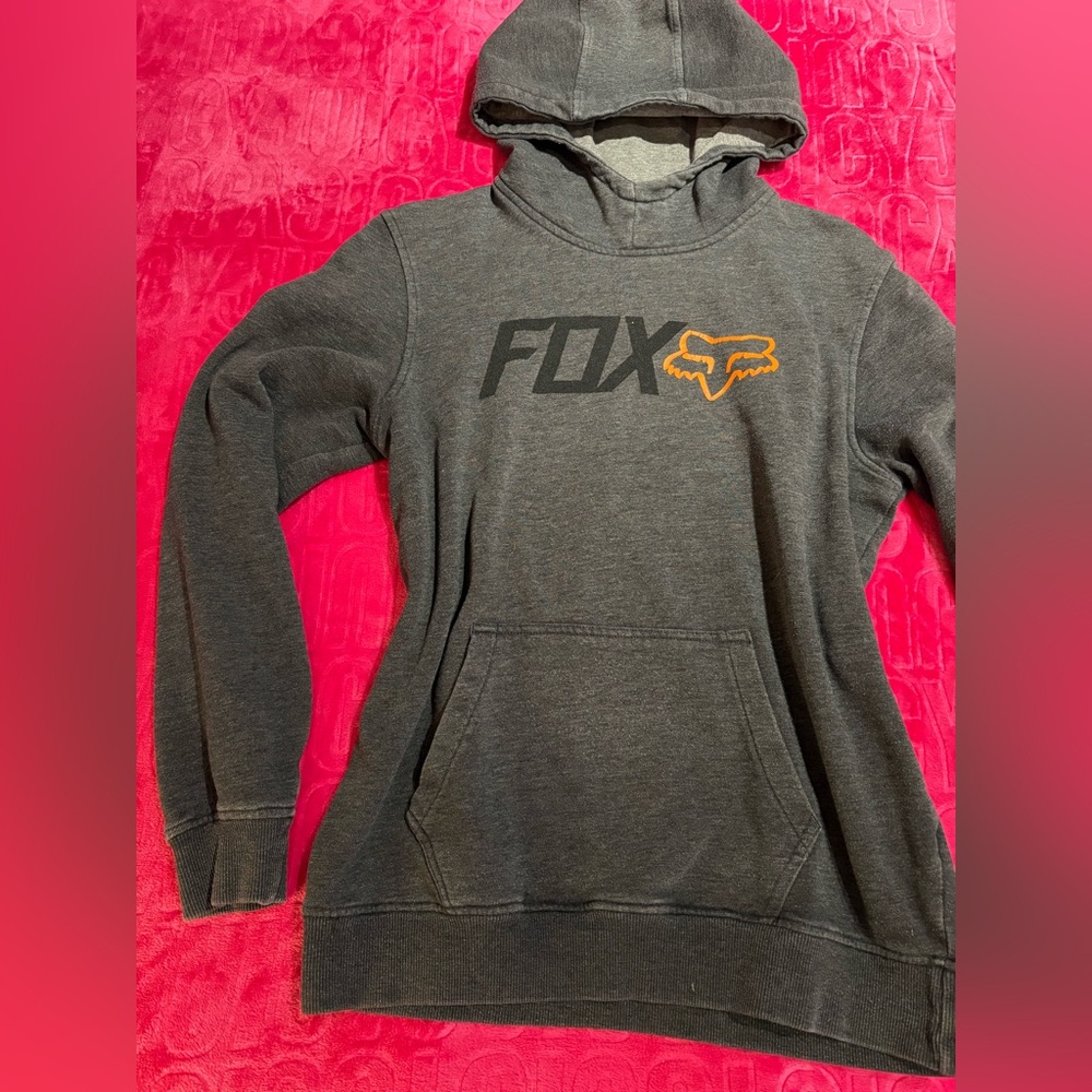 Fox Racing Grey Pullover Hoodie - Picture 2 of 7